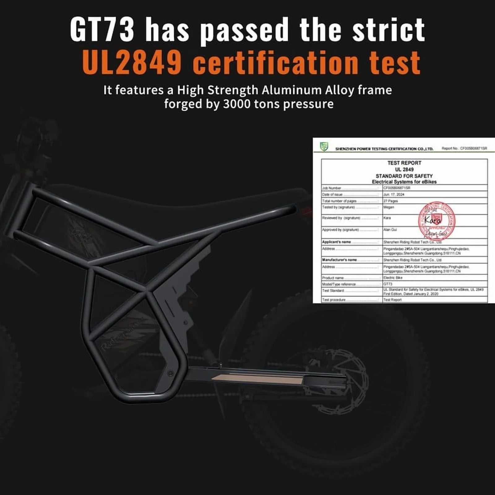 GT73 PRO 338 NM Electric Dirt Bike for Adults.3000W(Peak)Dual Motor 50Mph Max Speed.60V 50MPH 36.4AH Dual Battery Ebike.85 Miles Range. 25 Motorcycle Tires. All-Terrain for Mountain. Snow. UL2849