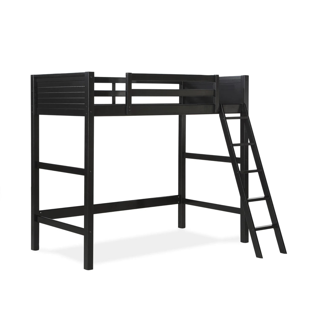 Your Zone Kiarah Twin Loft Bed with Ladder. White