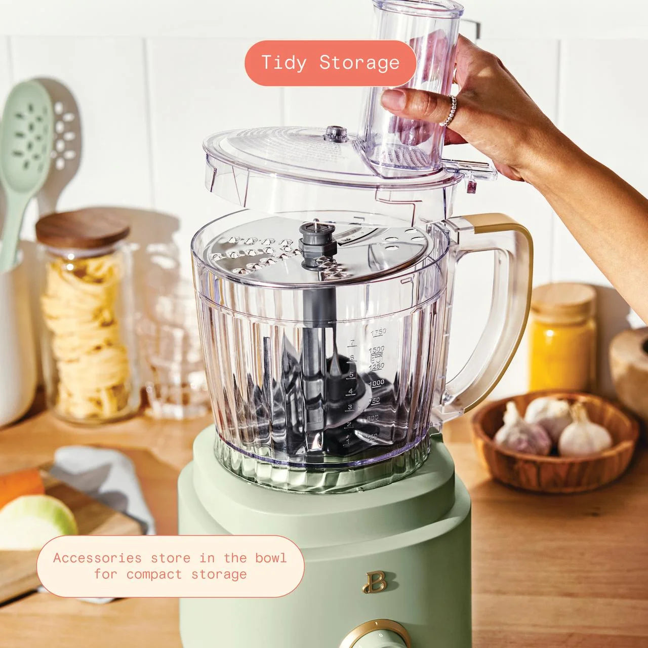 Beautiful 10-Cup Food Processor with Accessories. White Icing by Drew Barrymore