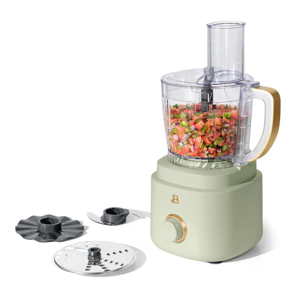 Beautiful 10-Cup Food Processor with Accessories. White Icing by Drew Barrymore
