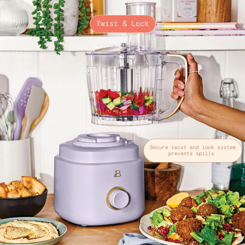 Beautiful 10-Cup Food Processor with Accessories. White Icing by Drew Barrymore