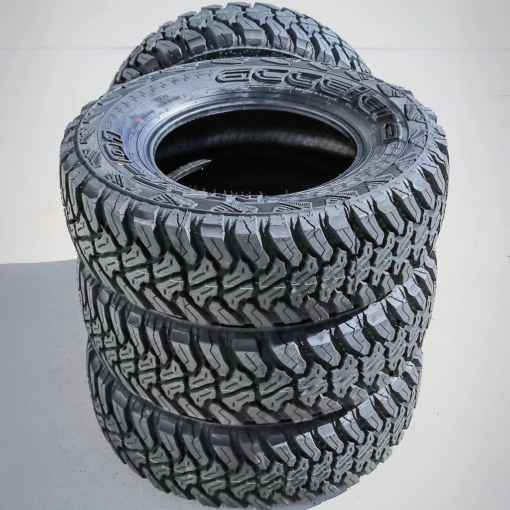 Set of 4 Accelera M/T-01 235/75R15 104/101Q C 6 Ply mud Light Truck Tires