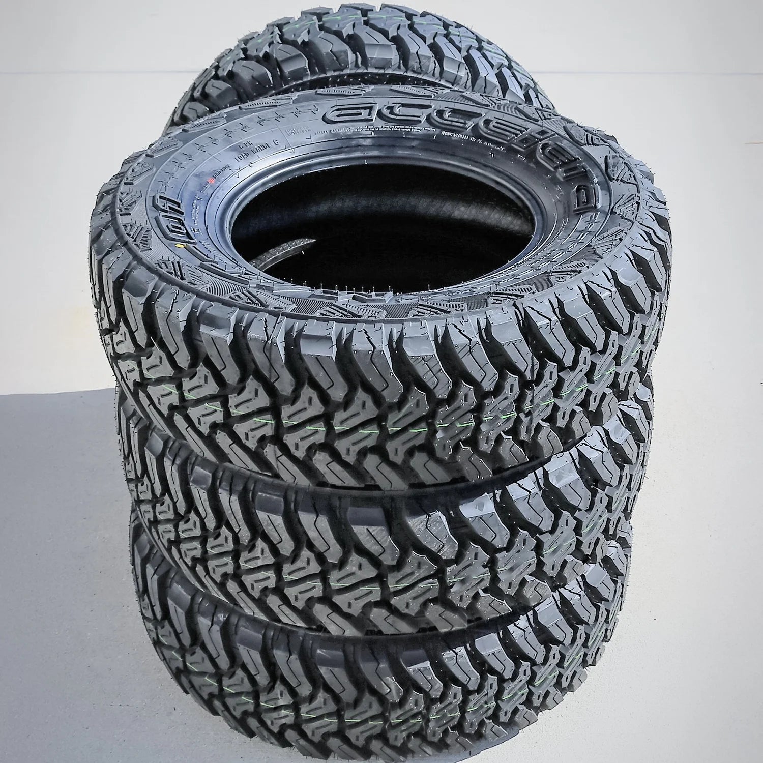 Set of 4 Accelera M/T-01 235/75R15 104/101Q C 6 Ply mud Light Truck Tires