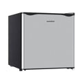 BANGSON Small Refrigerator.1.6 Cu.ft Mini Fridge with Freezer. Single Door. Silver