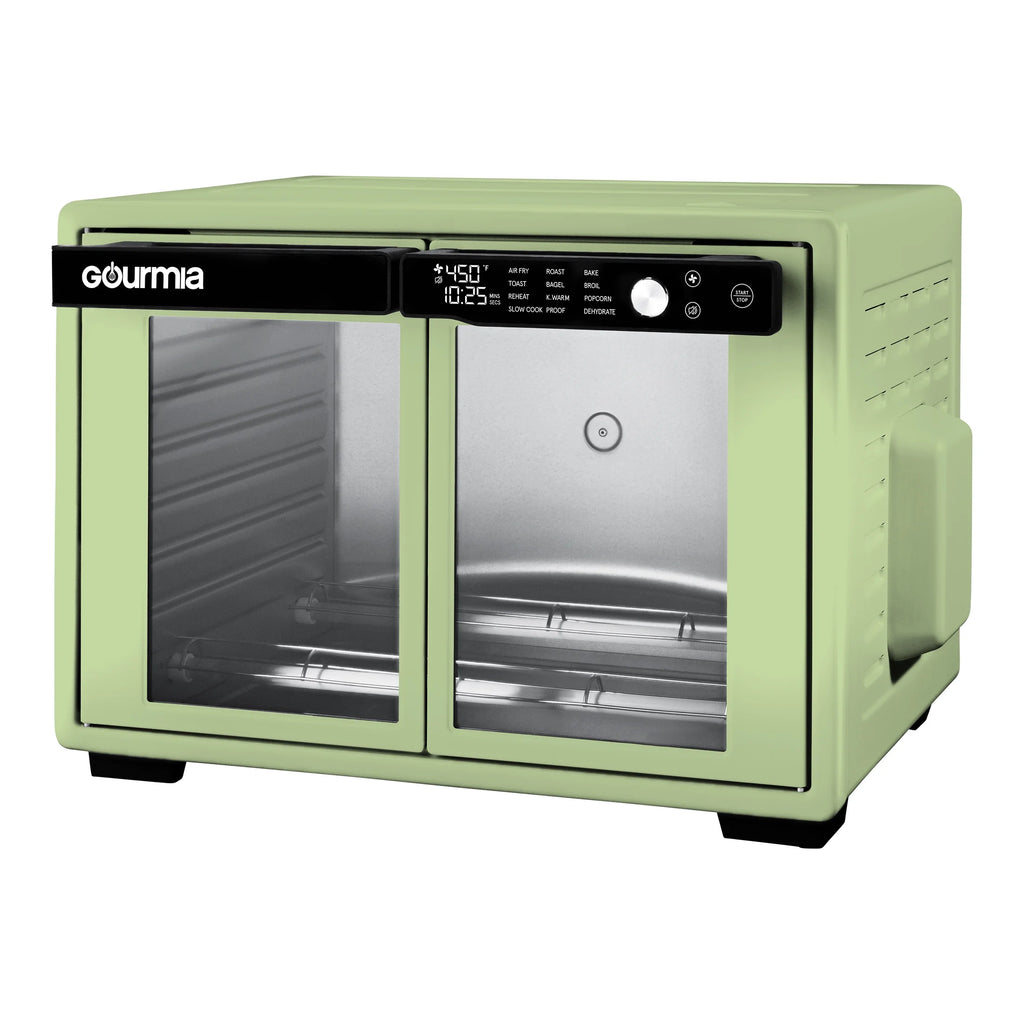Gourmia 1700W 9-Slice Digital Toaster Oven Air Fryer. 12 Cooking Preset. 35L. Stainless Steel