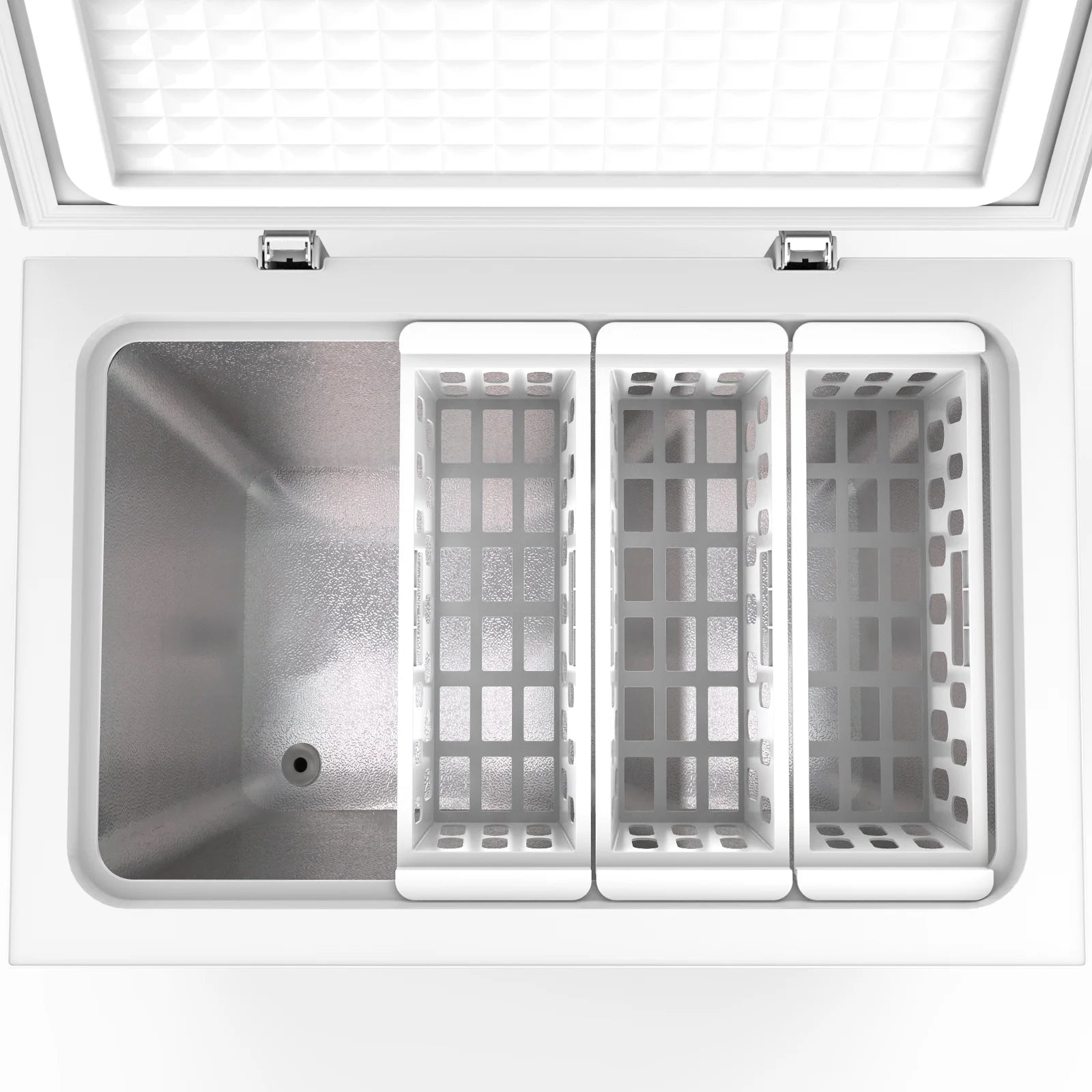 KNDKO 7.0 cu.ft. Chest Freezer with Adjustable Temperature. Free Standing Top Open Door Compact Freezer with Removable Basket for Kitchen/Home/Bar/Garage/Office