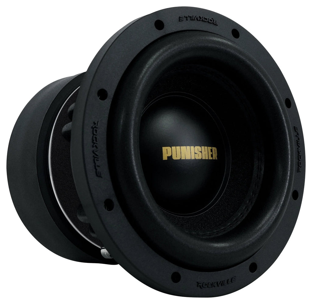 2 Rockville Punisher 8D1 8 3000w Peak/750w RMS Competition Car Audio Subwoofers