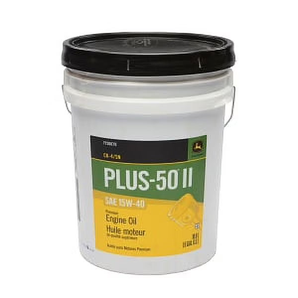 John Deere Plus-50 II CJ-4 Diesel Motor Oil 15W-40 5 Gallon Bucket TY26679
