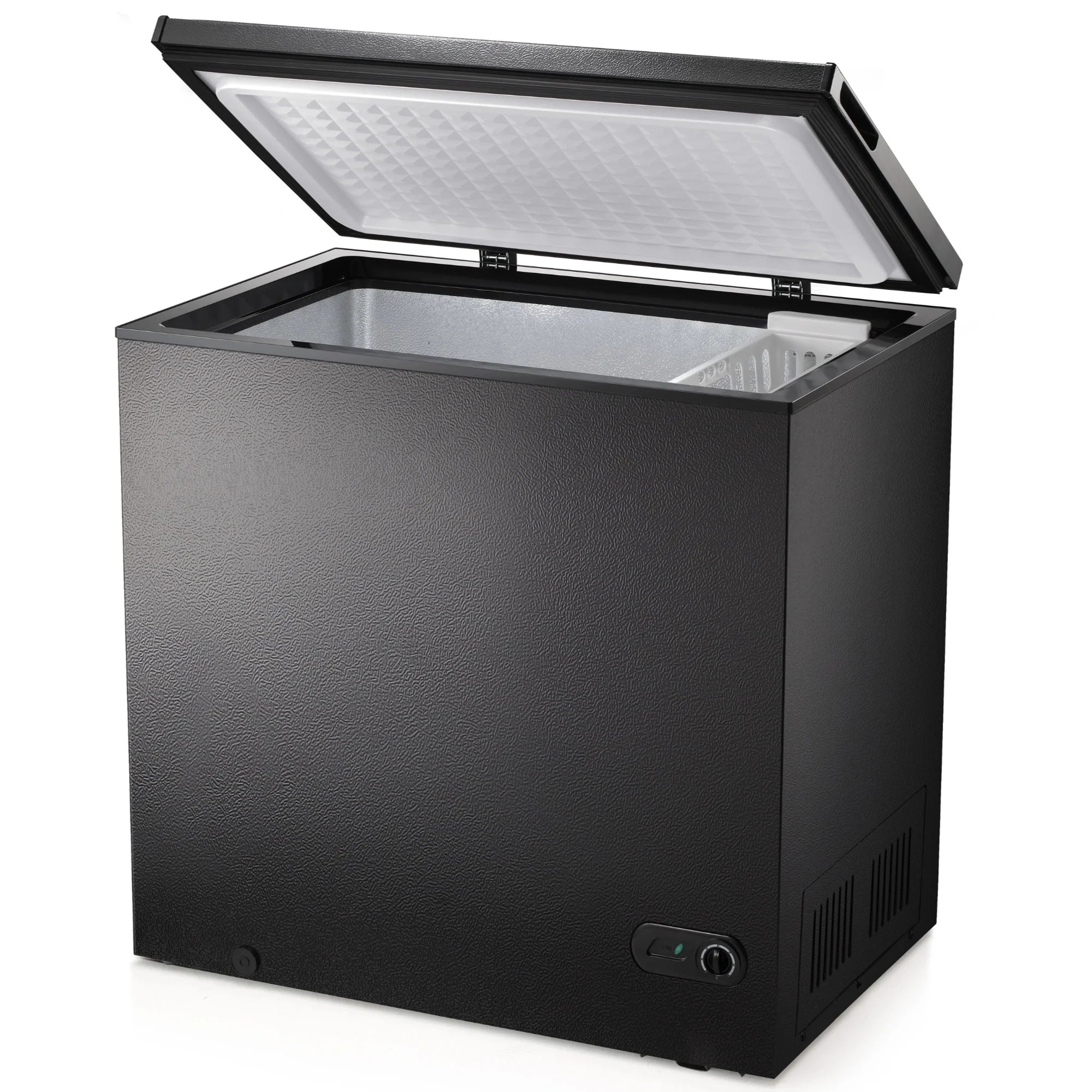 Auseo 8.7 cu. ft. Chest Deep Freezer with Adjustable Temperature. Free Standing Top Open Door Compact Freezer with 3 Removable Basket for Kitchen. Home. Bar. Garage. Office