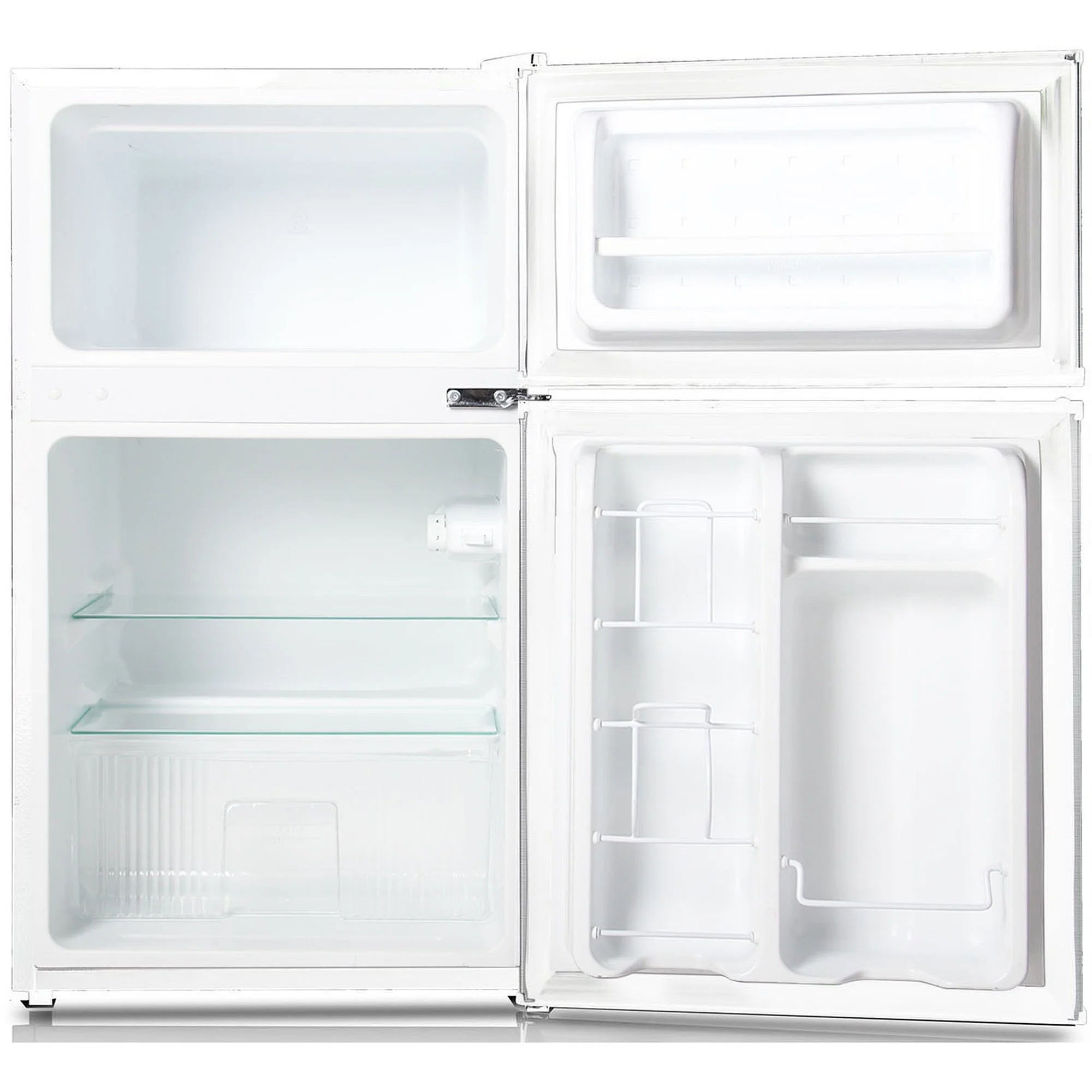 Keystone New Standard 3.1 Cu. ft. 18.5 in W Compact Standard Door Refrigerator/Freezer. White. KSTRC312CW