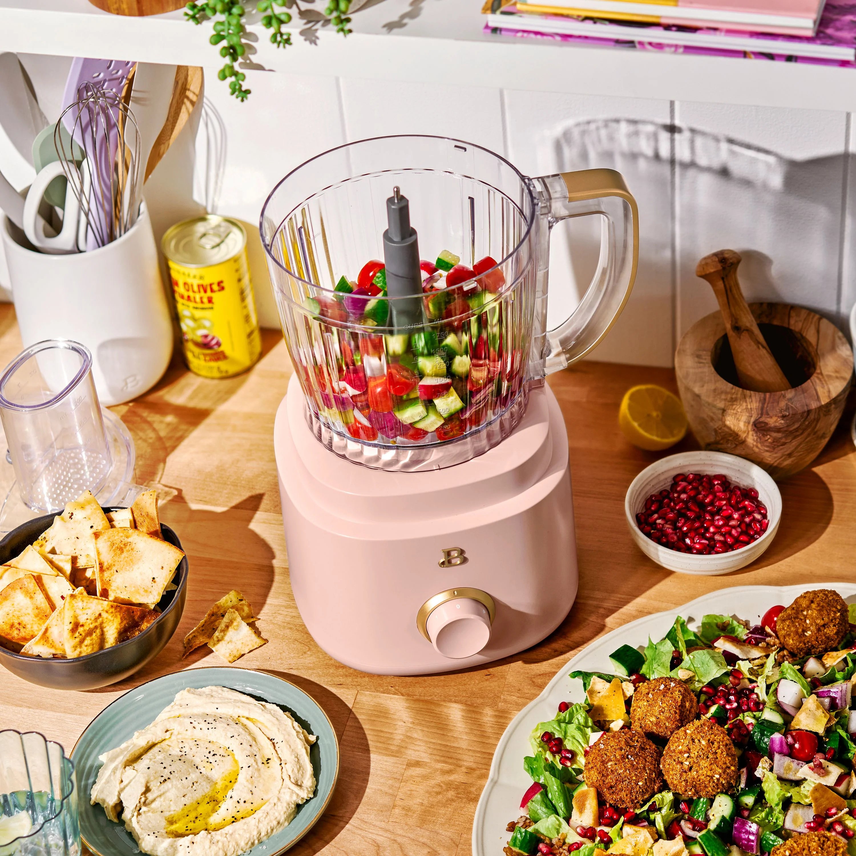 Beautiful 10-Cup Food Processor with Accessories. White Icing by Drew Barrymore