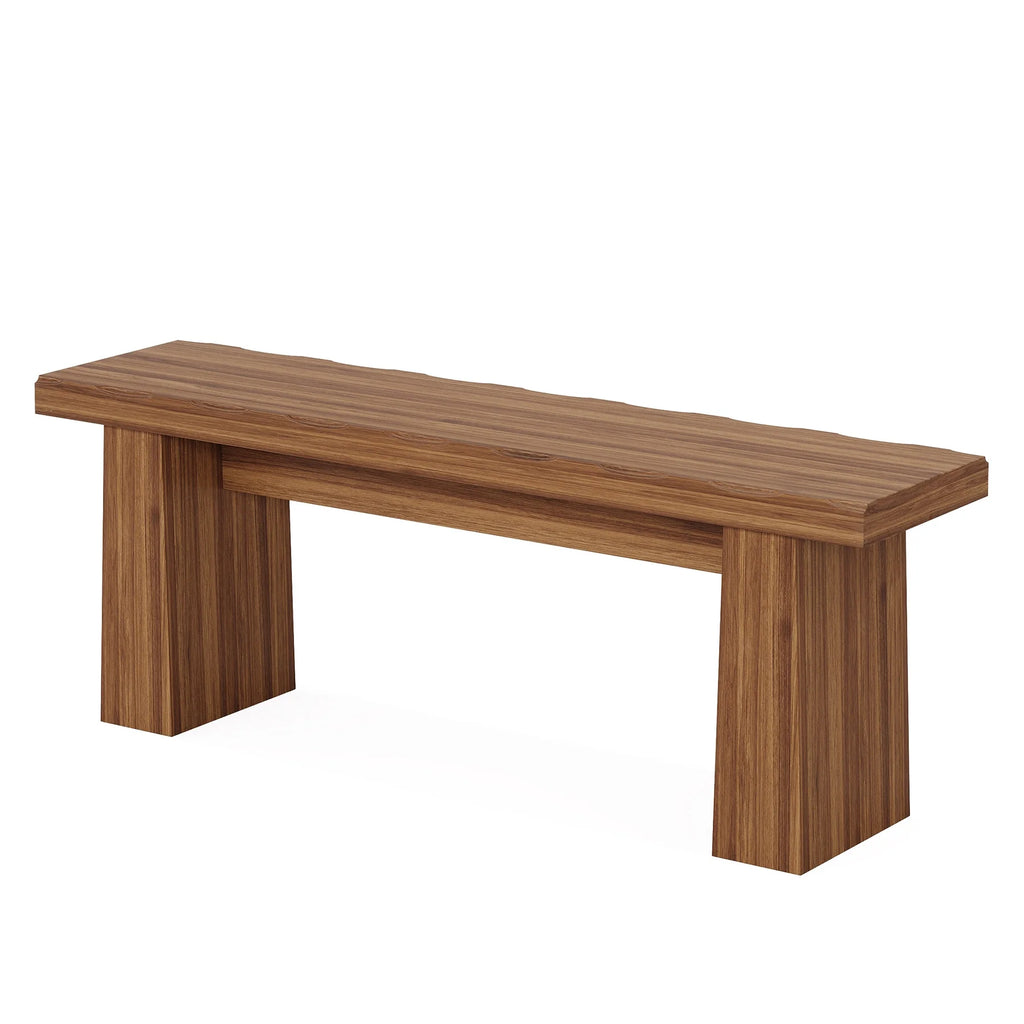 Fnova 48 Wooden Two - Person Backless Entryway Bench with Under - Bench Storage for Outdoor Garden. Living Room. Bedroom. Dining Room. Hallway