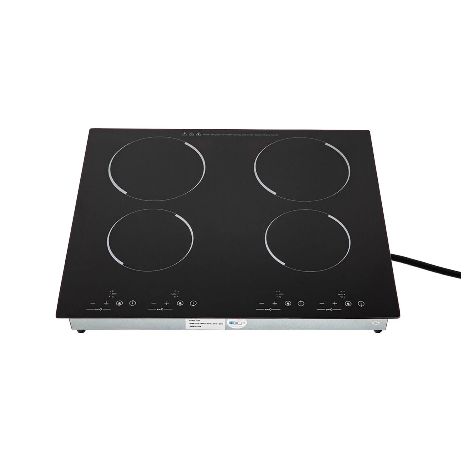 4-Burners Electric Ceramic Cooktop Built-in Cooktop Stove Ceramic Cooking Stove for kitchens. cabins
