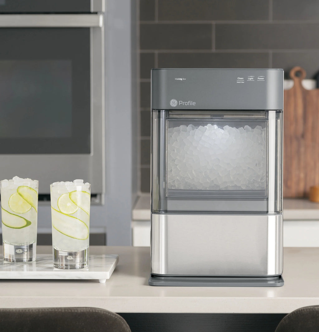GE Appliances Opal 2.0 Countertop Nugget Ice Maker. 38 lb Maximum Output. Industrial