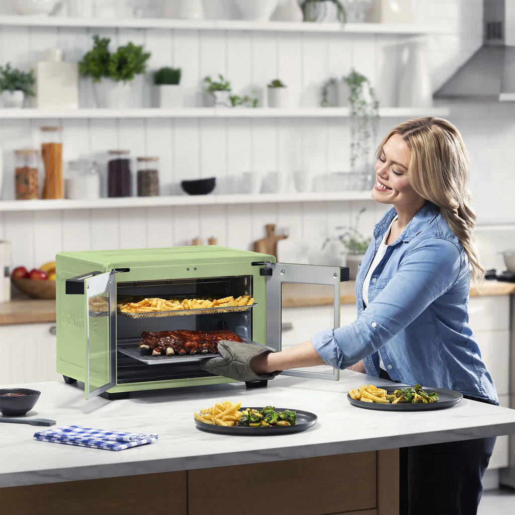 Gourmia 1700W 9-Slice Digital Toaster Oven Air Fryer. 12 Cooking Preset. 35L. Stainless Steel