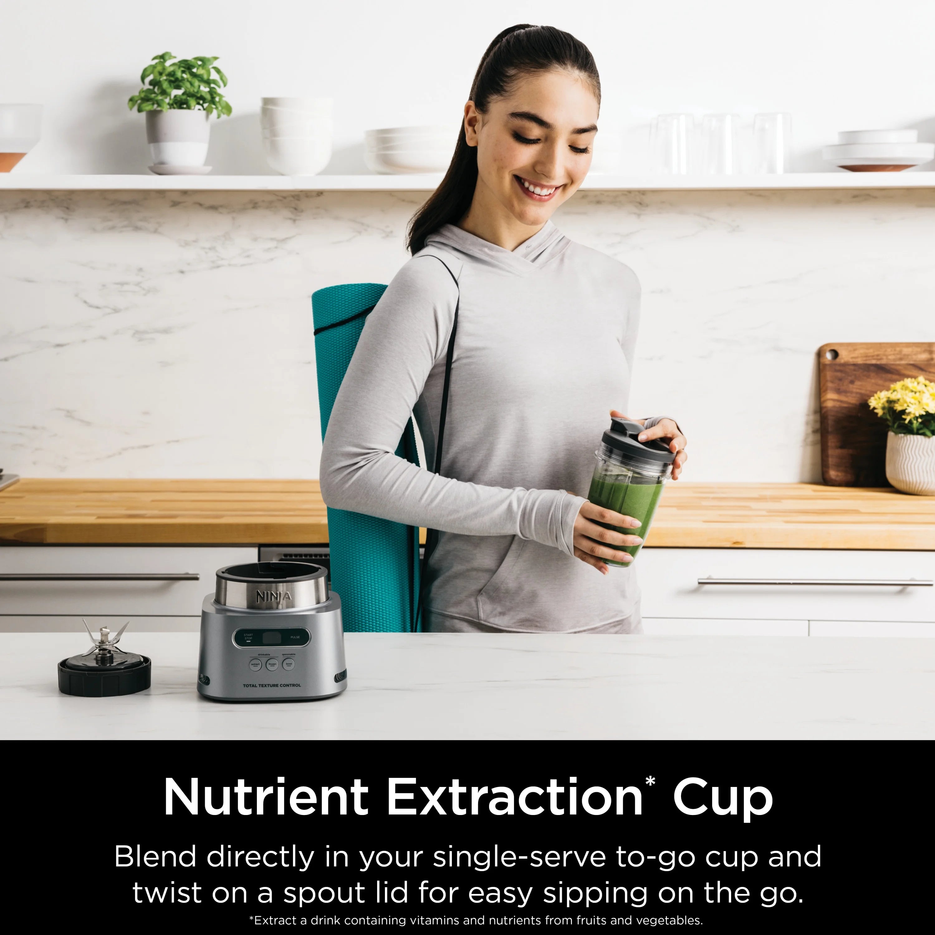 Ninja Twisti. High-Speed Blender Duo 3 Preset Auto-iQ Programs. 34 oz. Pitcher Capacity. SS150