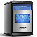 POKAIR Ice Maker. Nugget Ice Maker Portable Countertop 44lbs/Day. One-Touch Instant Ice & Self-Cleaning. Pebble Ice Machine for Home Office RV. Stainless Steel