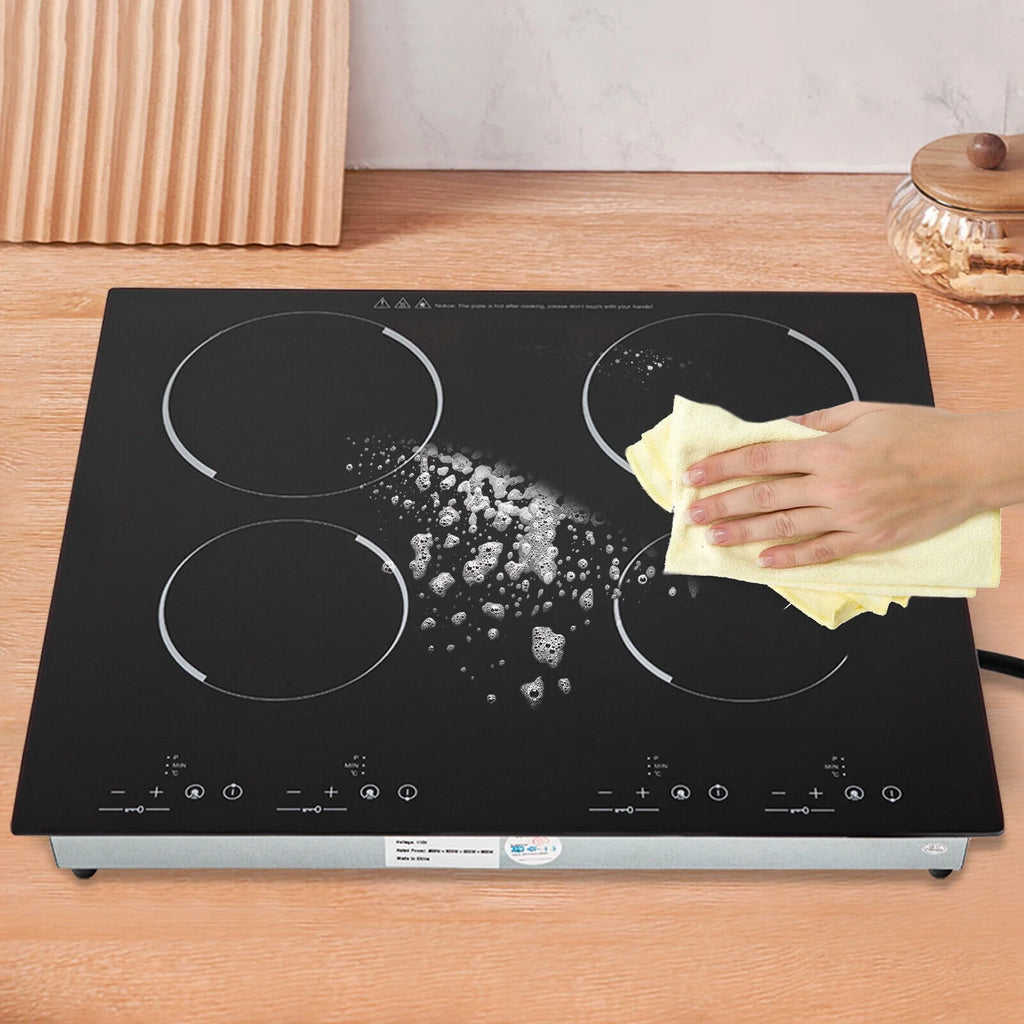 4-Burners Electric Ceramic Cooktop Built-in Cooktop Stove Ceramic Cooking Stove for kitchens. cabins