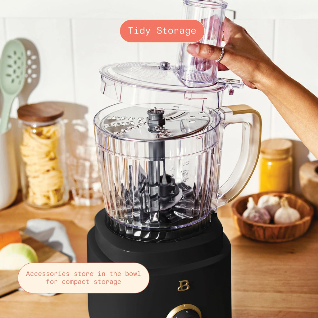Beautiful 10-Cup Food Processor with Accessories. White Icing by Drew Barrymore