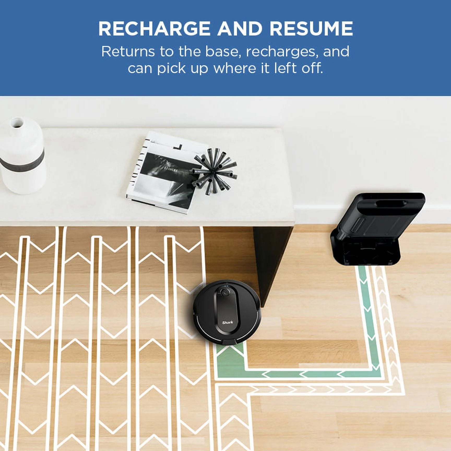Shark IQ Robot Vacuum with XL Self-Empty Base. Home Mapping. Self-Cleaning Brushroll. Wi-Fi.RV1000AE