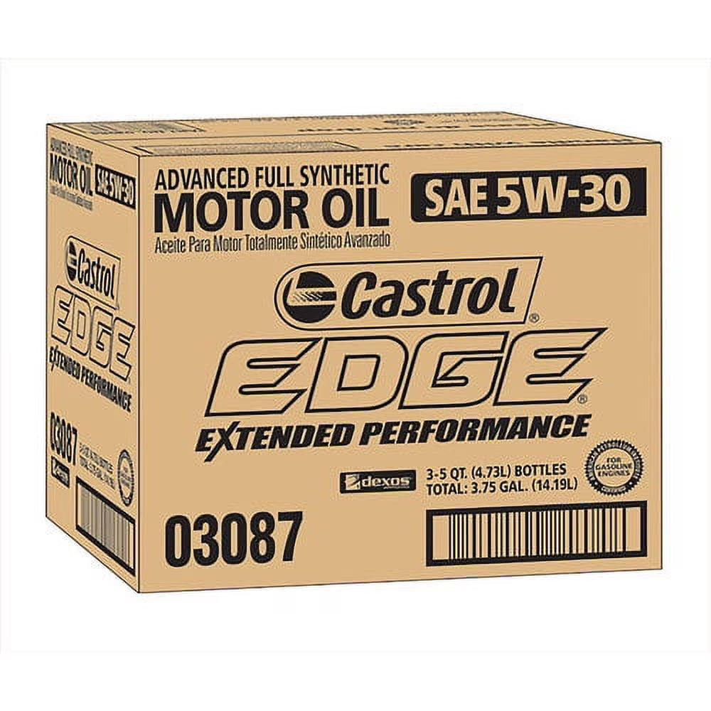 Castrol Edge Extended 5w30 Motor Oil. 5 qt. 3-Pack