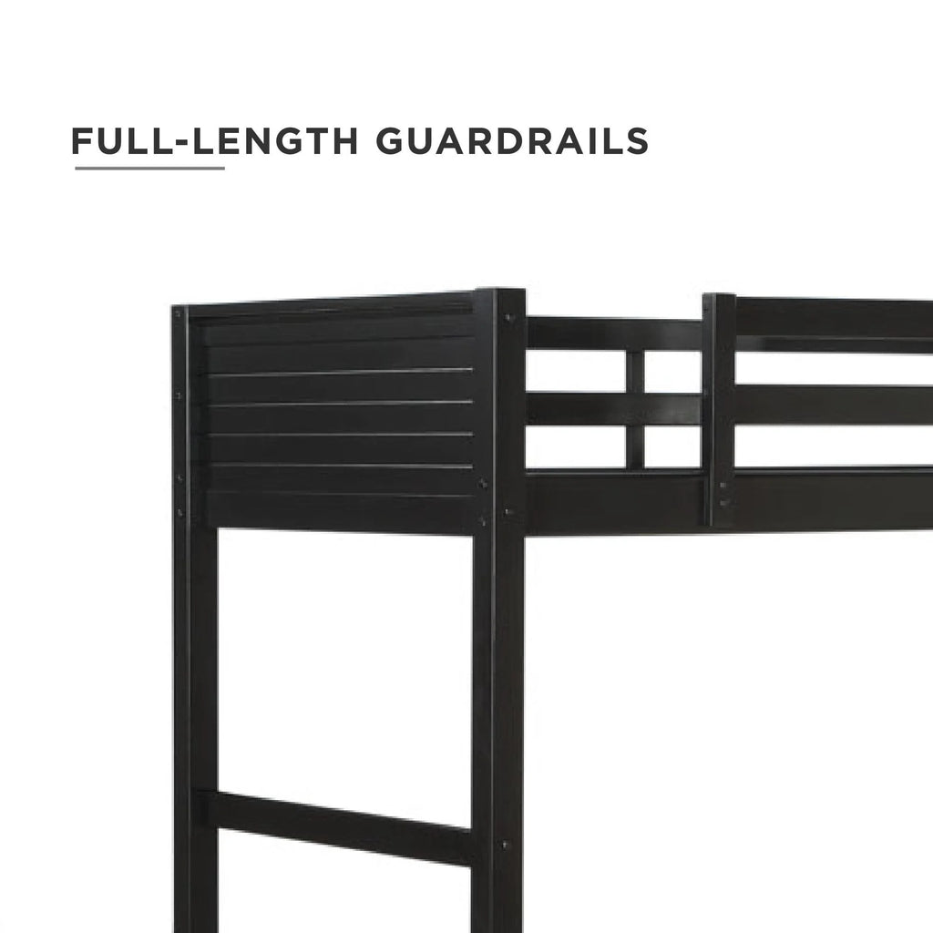 Your Zone Kiarah Twin Loft Bed with Ladder. White