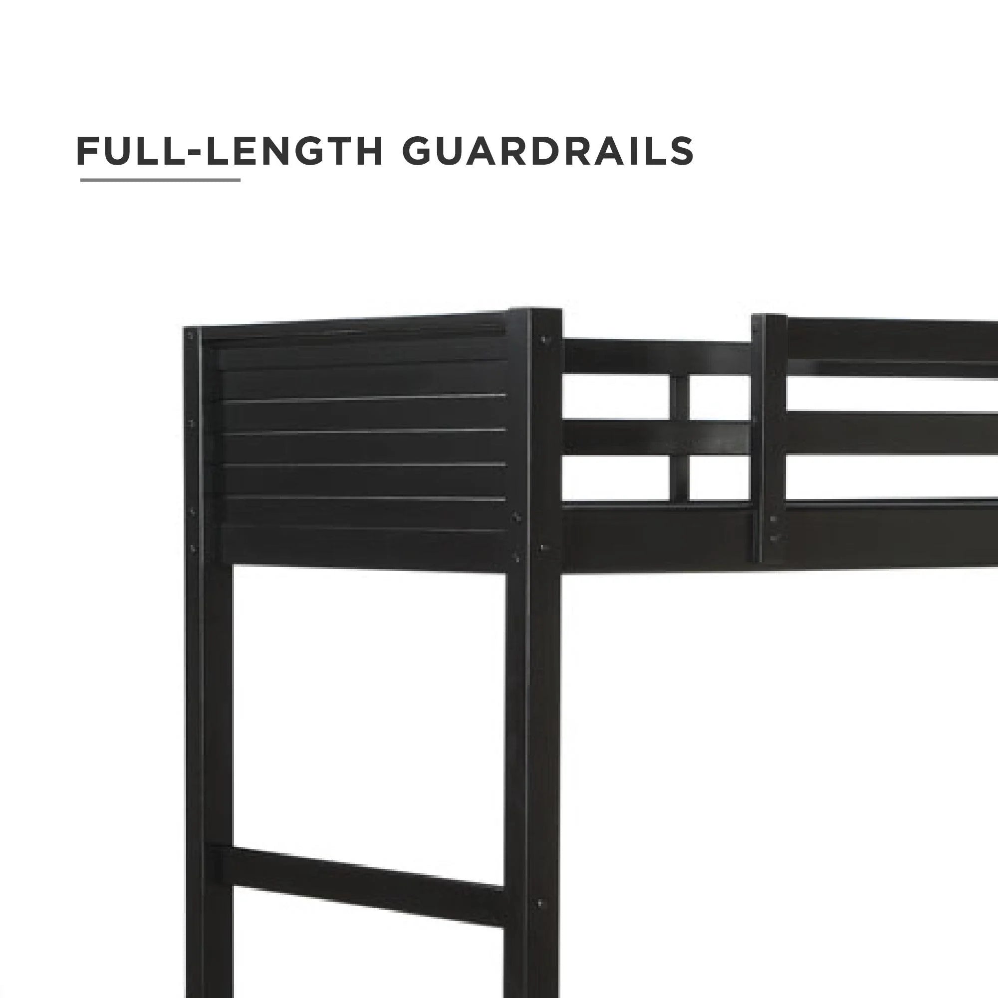 Your Zone Kiarah Twin Loft Bed with Ladder. White