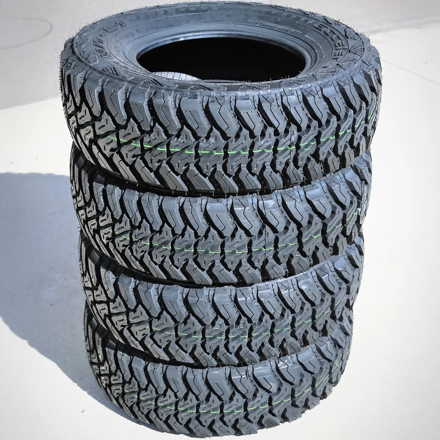 Set of 4 Accelera M/T-01 235/75R15 104/101Q C 6 Ply mud Light Truck Tires