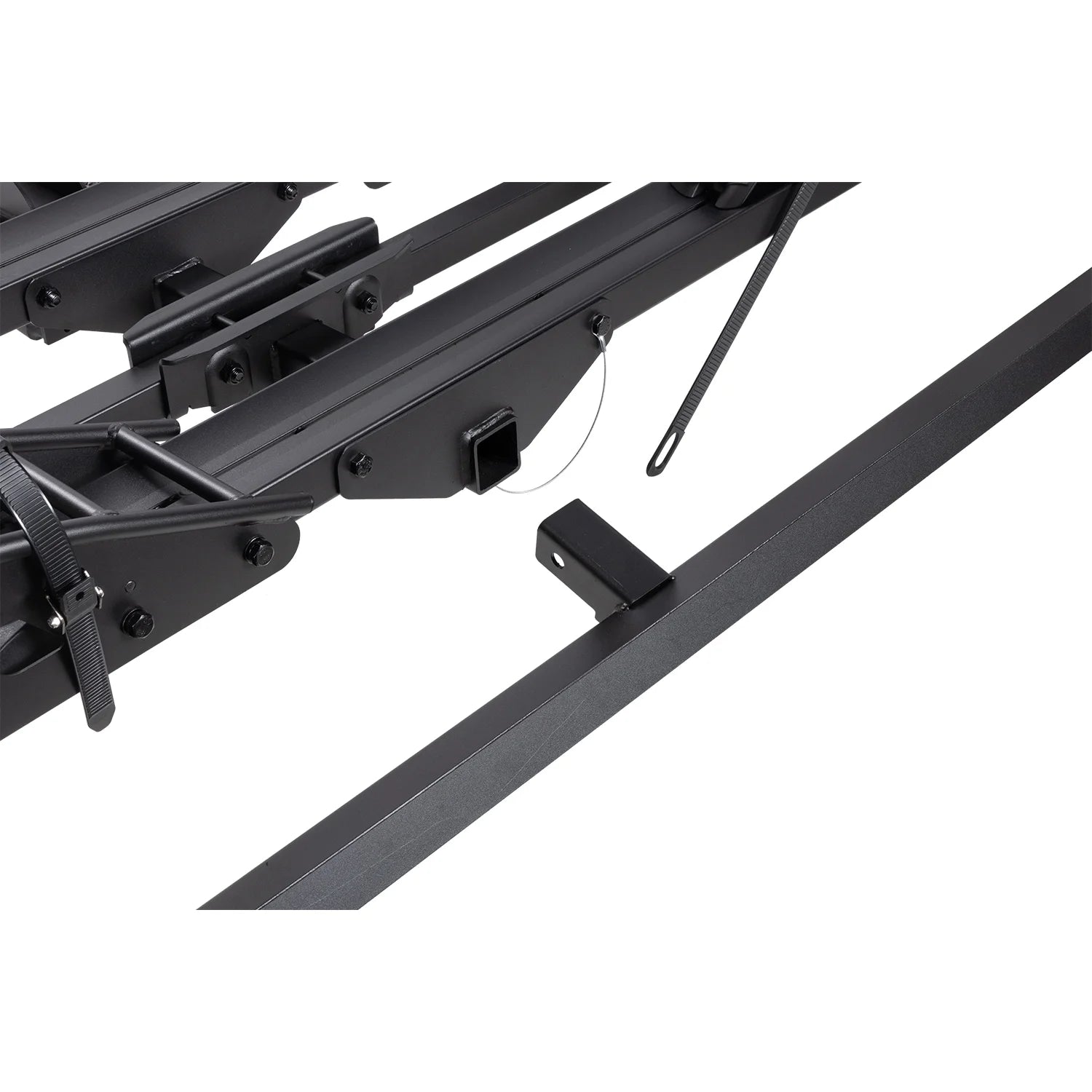 Young Electric Ebike Rack. 200lb Capacity. Alloy Steel Hitch Mount. Fits 5-Inch Fat Tire Bikes. 2-Inch Receiver