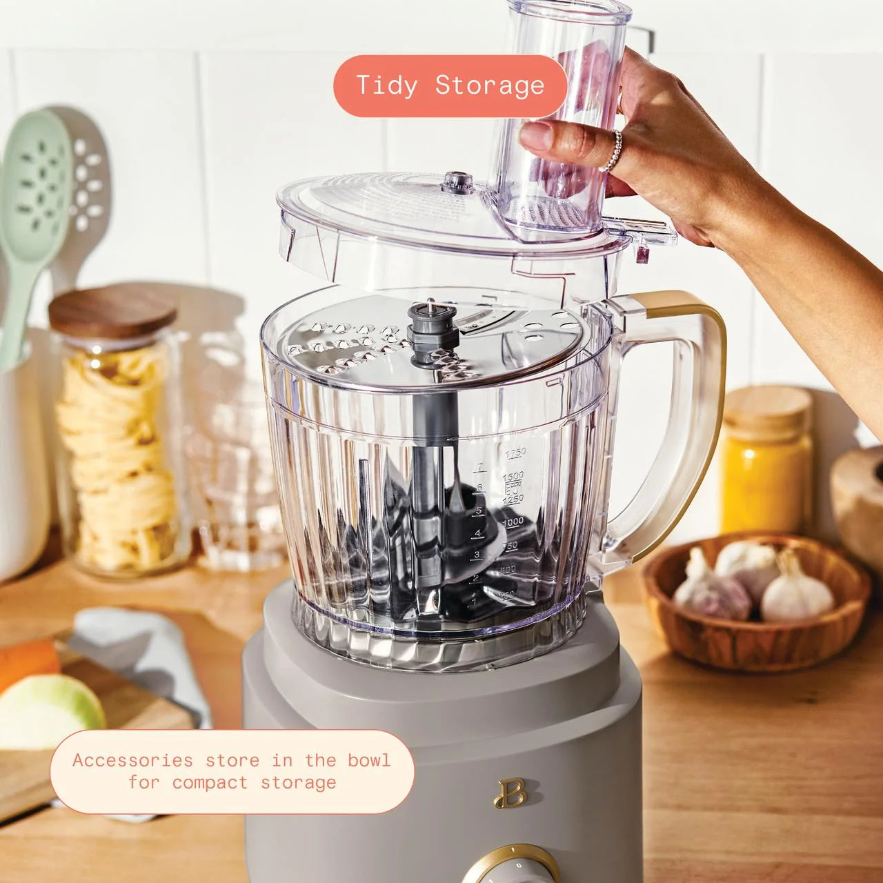 Beautiful 10-Cup Food Processor with Accessories. White Icing by Drew Barrymore