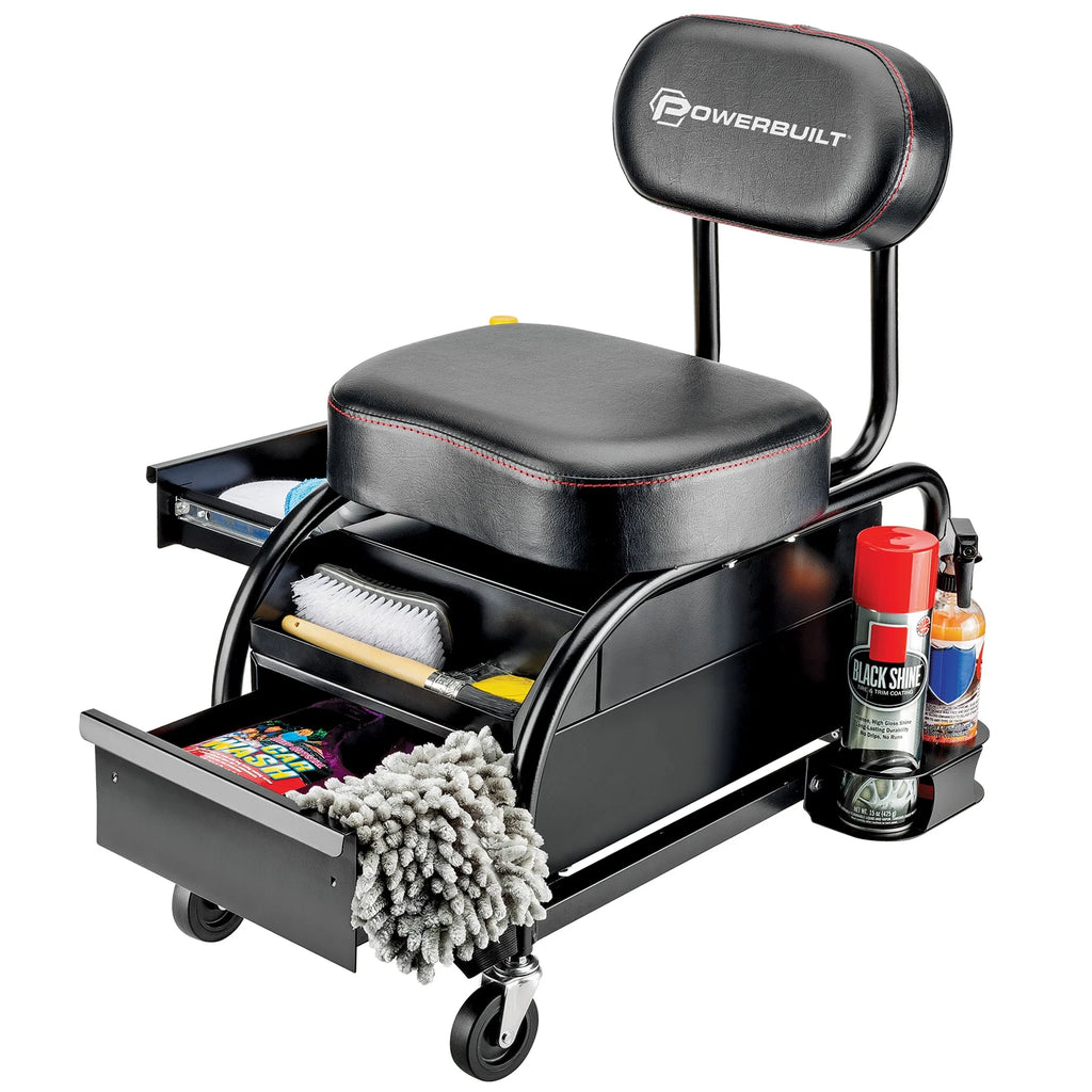 Powerbuilt Professional Detailer Roller Seat - 240299