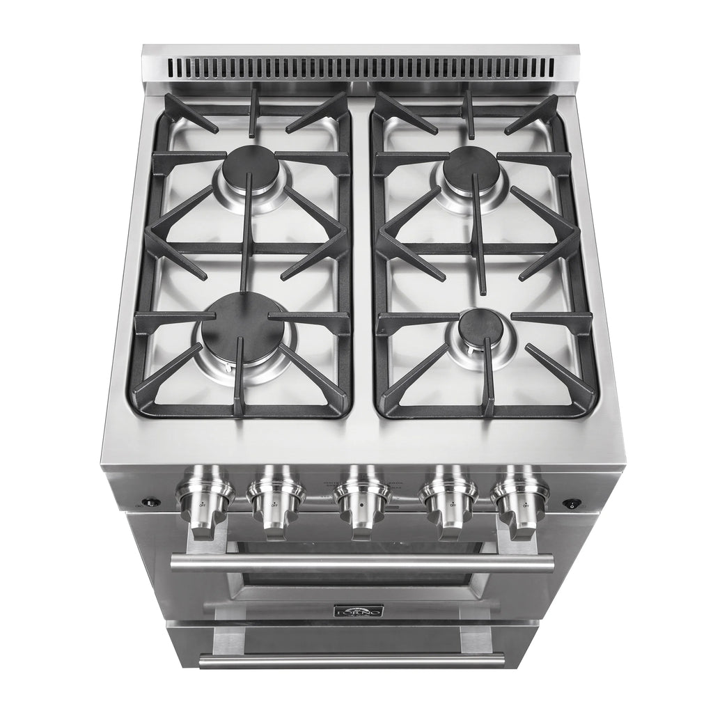 Forno Breno 24-Inch Freestanding Gas Range. Compact Design. Energy Efficient