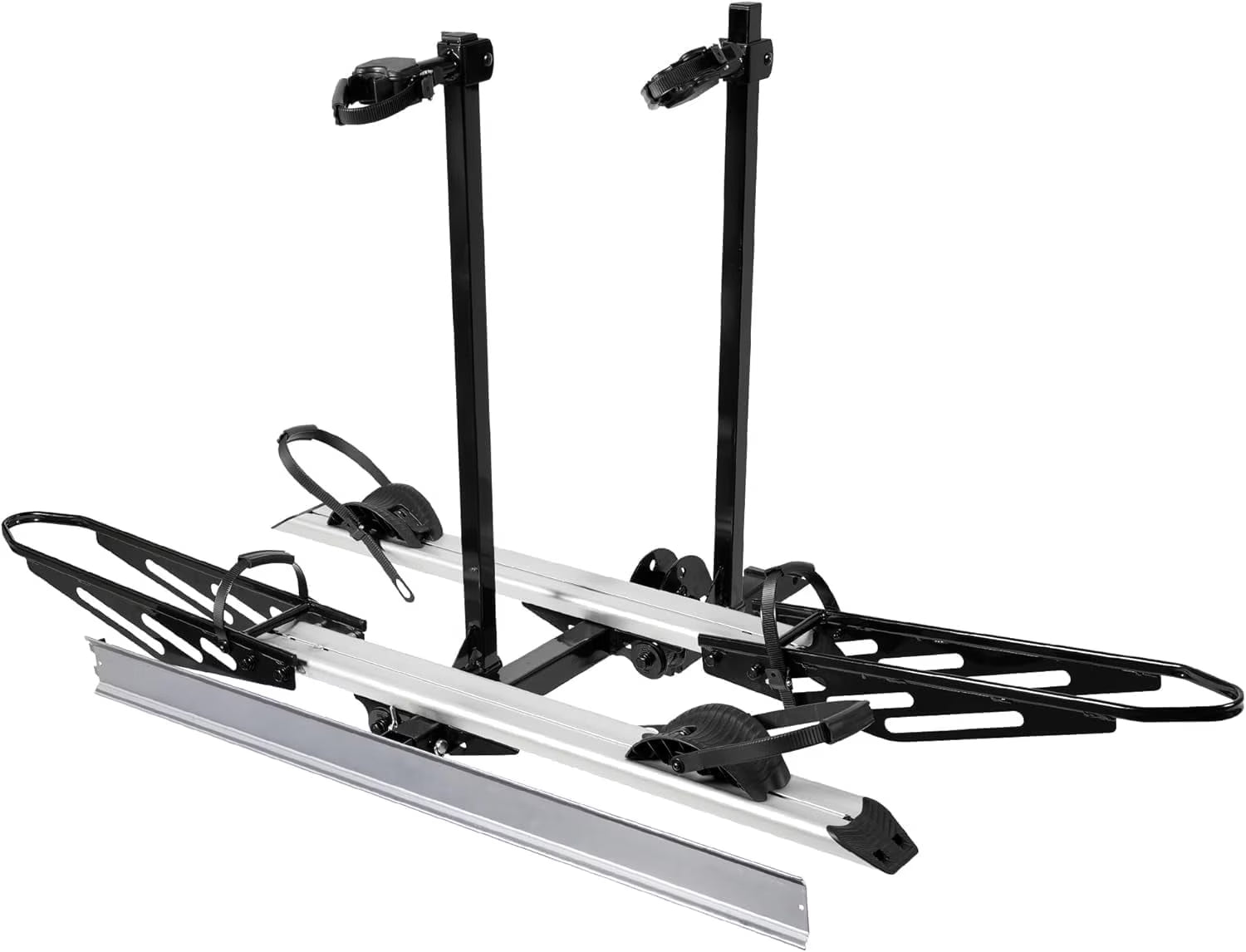 Young Electric Ebike Rack. 200lb Capacity. Alloy Steel Hitch Mount. Fits 5-Inch Fat Tire Bikes. 2-Inch Receiver