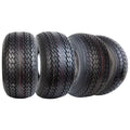 Set 4 WOLF PACK 18X8.5-8 6PR Golf Cart Tires Non-Directional Tubeless Tire Multi-Terrain Tire with Superior Traction and Mud-Resistant Self-Cleaning Tread Design for Long-Lasting Performance