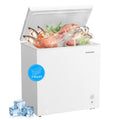 BANGSON 7.0 Cu.Ft Chest Freezer. Deep Freezer with Adjustable Thermostat. Top Open Door Freezer with Removable Basket. Quiet Operation. Ideal for Kitchen/Apartment/Office