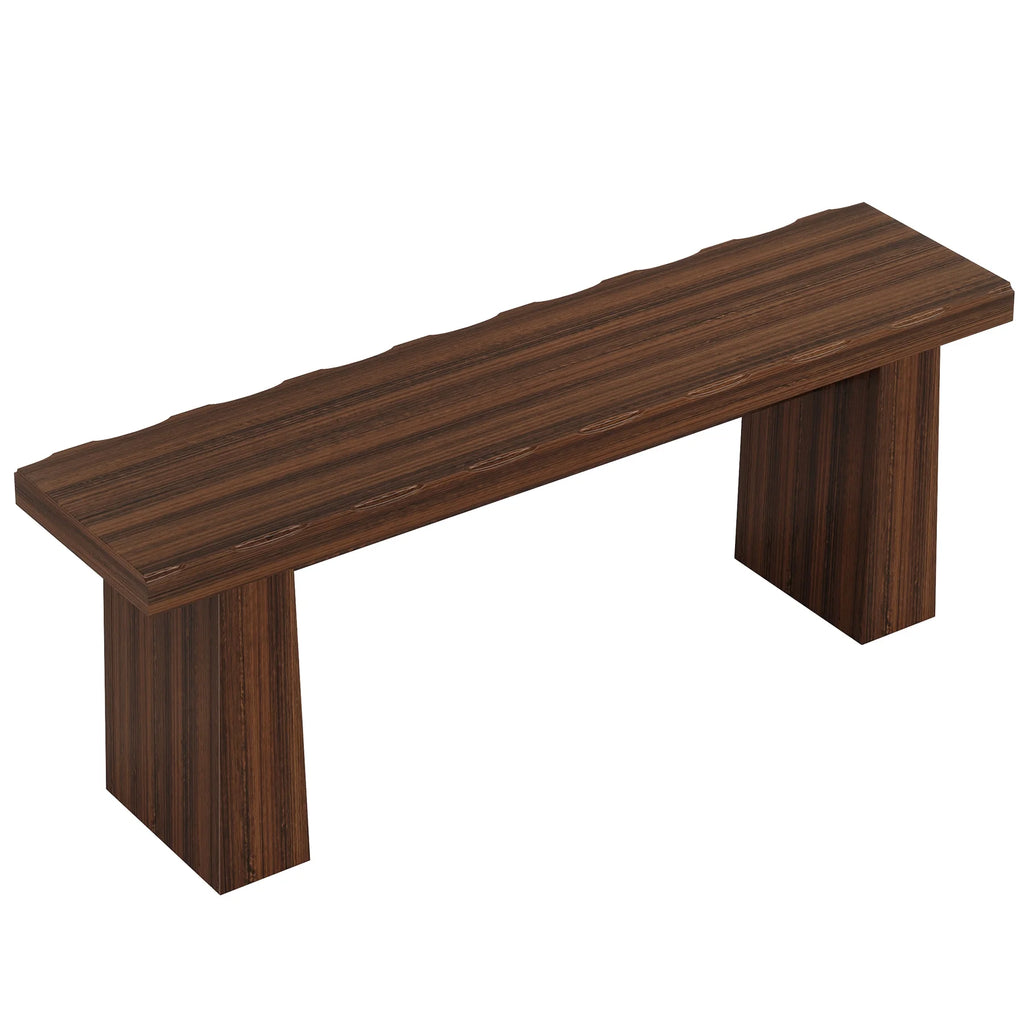 Fnova 48 Wooden Two - Person Backless Entryway Bench with Under - Bench Storage for Outdoor Garden. Living Room. Bedroom. Dining Room. Hallway