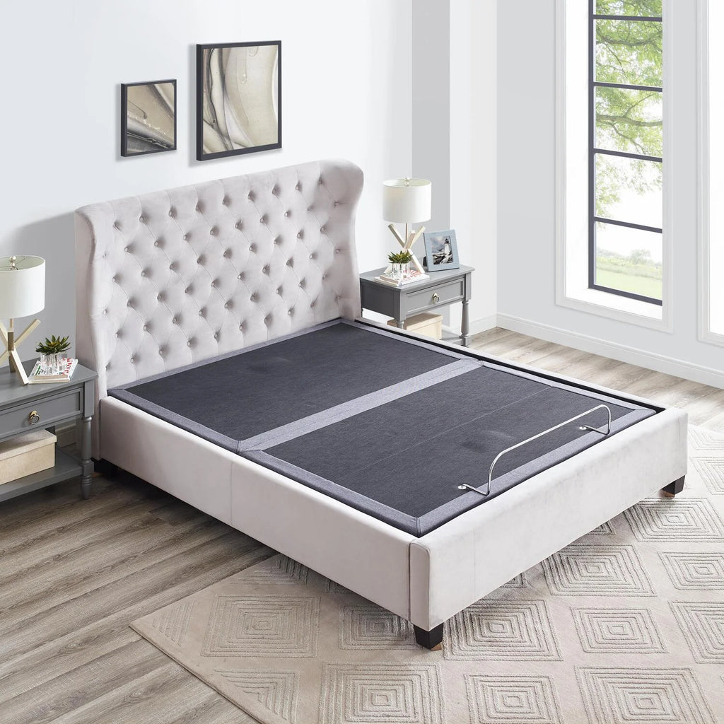 IdealBase Adjustable Bed Frame Twin XL. Massaging Zero Gravity Adjustable Bed Base. Electric Adjustable Beds with 3 Speed Head & Foot Massage. Wireless Remote. 2 USB Ports. 800LBs Capacity Gray