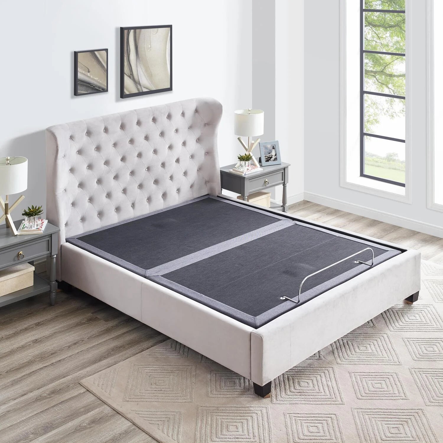 IdealBase Adjustable Bed Frame Twin XL. Massaging Zero Gravity Adjustable Bed Base. Electric Adjustable Beds with 3 Speed Head & Foot Massage. Wireless Remote. 2 USB Ports. 800LBs Capacity Gray