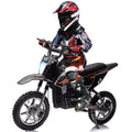 COZONY 36V Kids Electric Dirt Bike.15.5MPH Kids Electric Motorcycle W/ 350W Brushless Motor��LED lights. Air-Filled Tires. Leather Seat.Disc Brake.Max Load 175 Lbs.for Kids Ages 14+ Teenagers. Black
