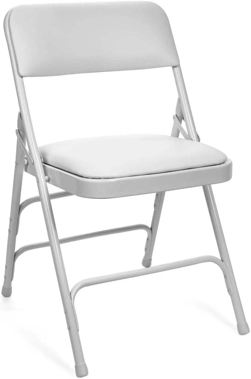 5pc. XL Series 4 Folding Card Table and Triple Braced Vinyl Padded Chair Set. Commercial Quality. Beige. 30