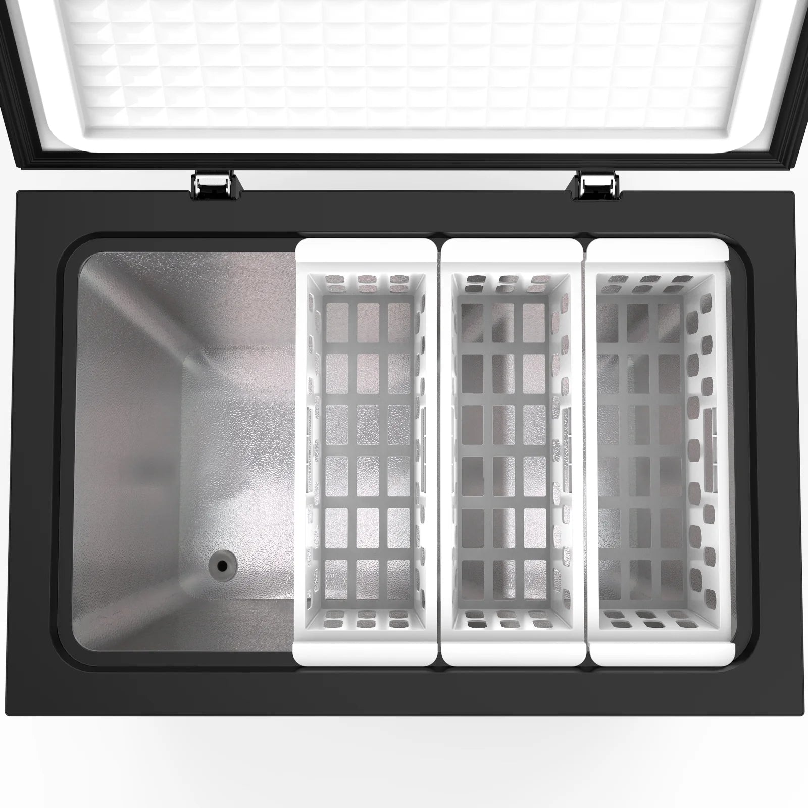 KNDKO 7.0 cu.ft. Chest Freezer with Adjustable Temperature. Free Standing Top Open Door Compact Freezer with Removable Basket for Kitchen/Home/Bar/Garage/Office