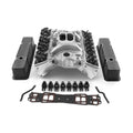Speedmaster 1-435-004 Compatible with Chevy SBC 350 Straight Cylinder Head Top End Engine Combo Kit [Hydraulic Flat Tappet]