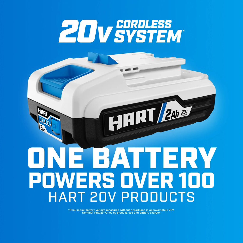 HART 20-Volt Cordless 1/4 Hex Chuck Impact Driver Kit. (2) 1.5Ah Lithium-Ion Batteries. Gen 2