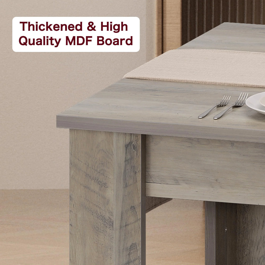 Dining Table for 4-6.63-inch Dining Tables for 4.Farmhouse Kitchen Table with Large Tabletop.Rectangular Dining Room Table.Kitchen Dining Table Dinner Table for Kitchen.Living Room��Only table��