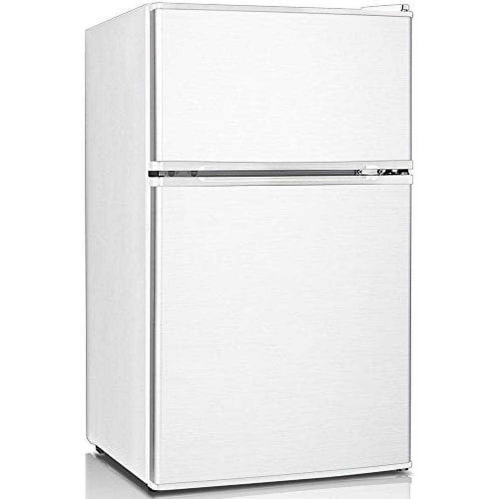 Keystone New Standard 3.1 Cu. ft. 18.5 in W Compact Standard Door Refrigerator/Freezer. White. KSTRC312CW