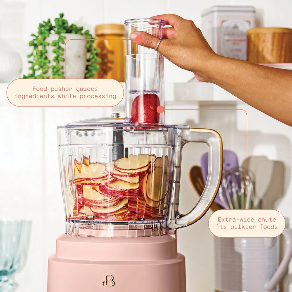 Beautiful 10-Cup Food Processor with Accessories. White Icing by Drew Barrymore
