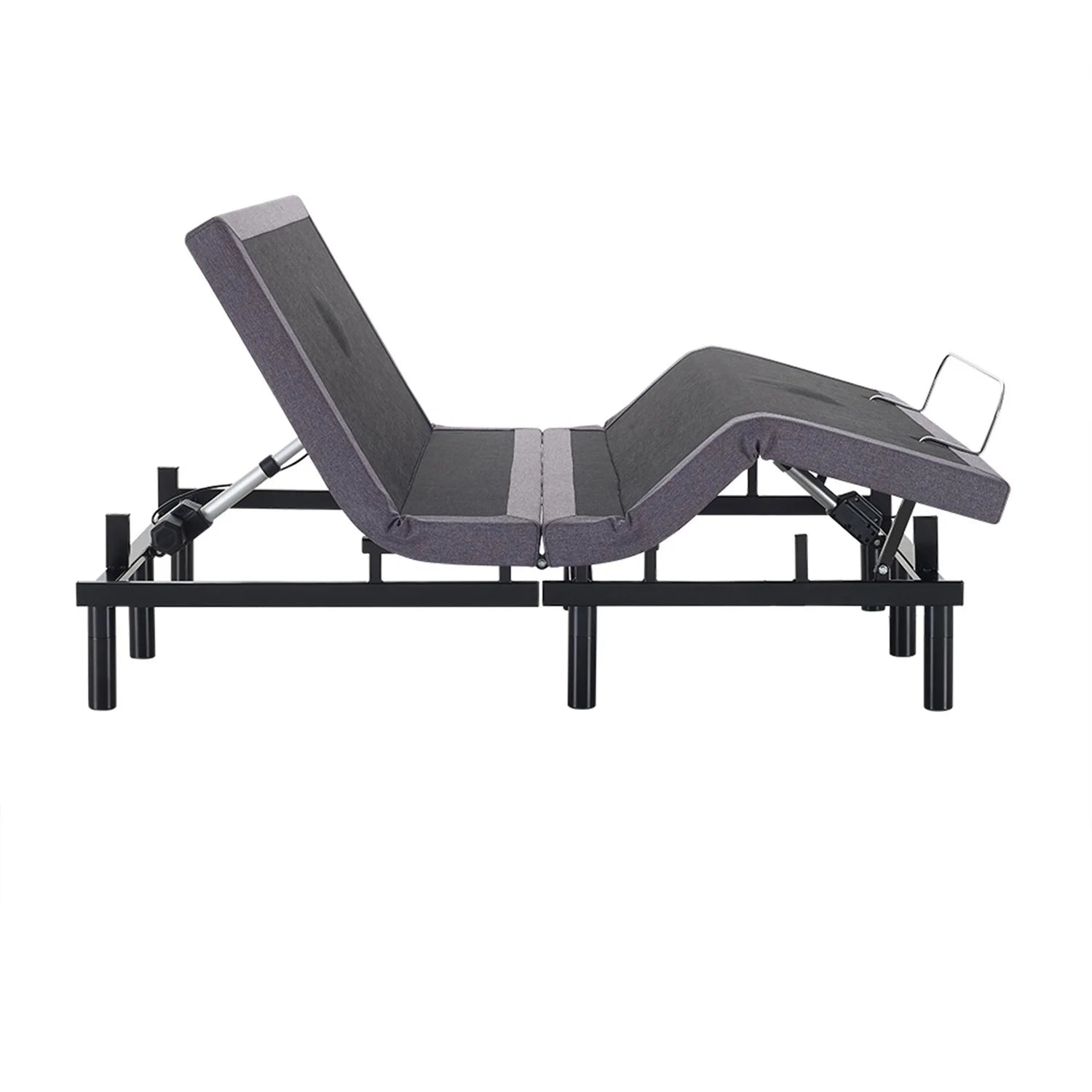 IdealBase Adjustable Bed Frame Twin XL. Massaging Zero Gravity Adjustable Bed Base. Electric Adjustable Beds with 3 Speed Head & Foot Massage. Wireless Remote. 2 USB Ports. 800LBs Capacity Gray