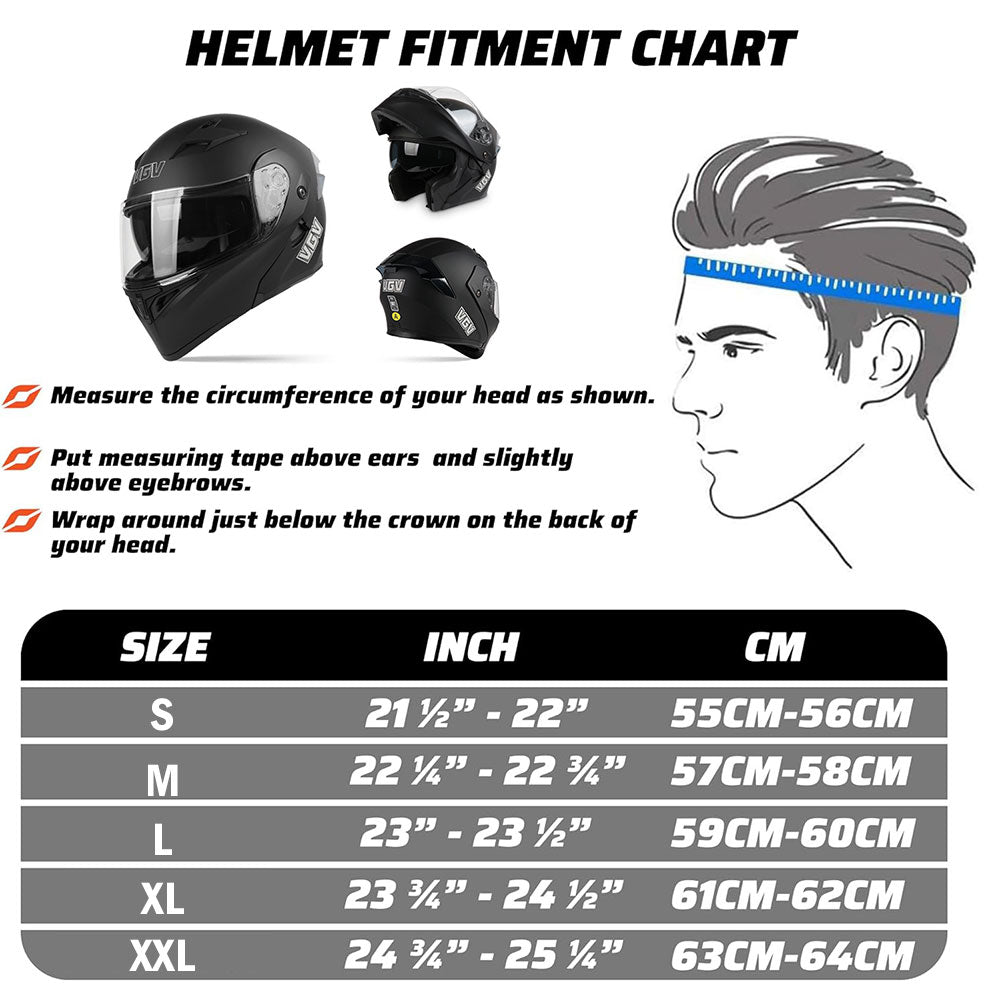 Bluetooth Modular Motorcycle Helmets for Adults Motorbike DOT Approved. Full Face Flip up Anti-Fog Helmet Built-in Dual Speaker with Microphone for Men and Women