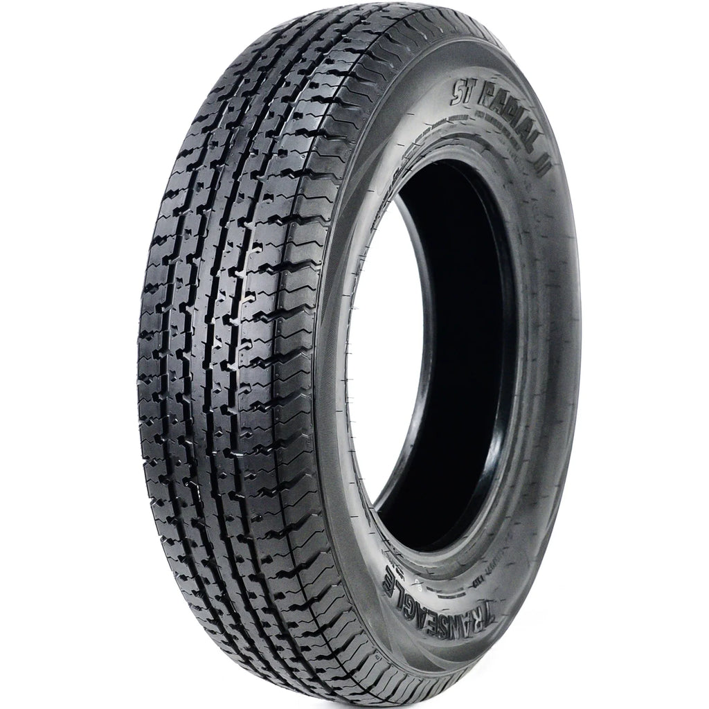 Set of 4 Transeagle ST Radial II Steel Belted ST225/75R15 225/75R15 117/112L E 10 Ply Trailer Tires