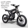 GT73 PRO 338 NM Electric Dirt Bike for Adults.3000W(Peak)Dual Motor 50Mph Max Speed.60V 50MPH 36.4AH Dual Battery Ebike.85 Miles Range. 25 Motorcycle Tires. All-Terrain for Mountain. Snow. UL2849